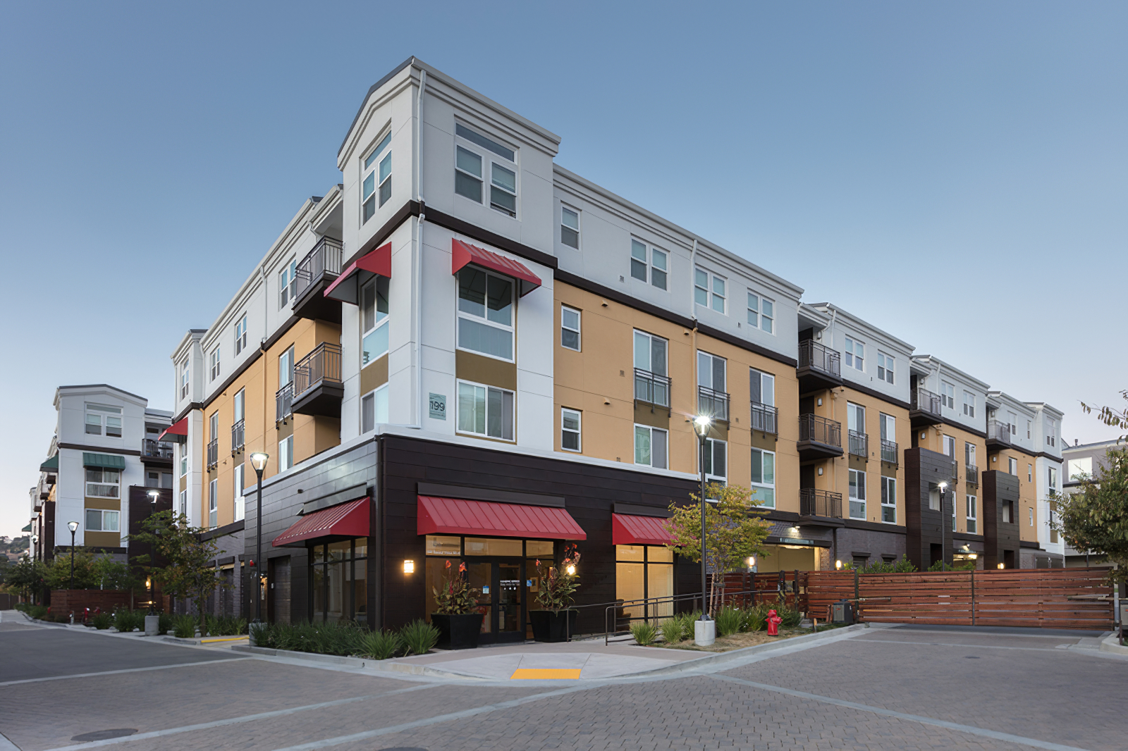 outdoor building view with courtyard