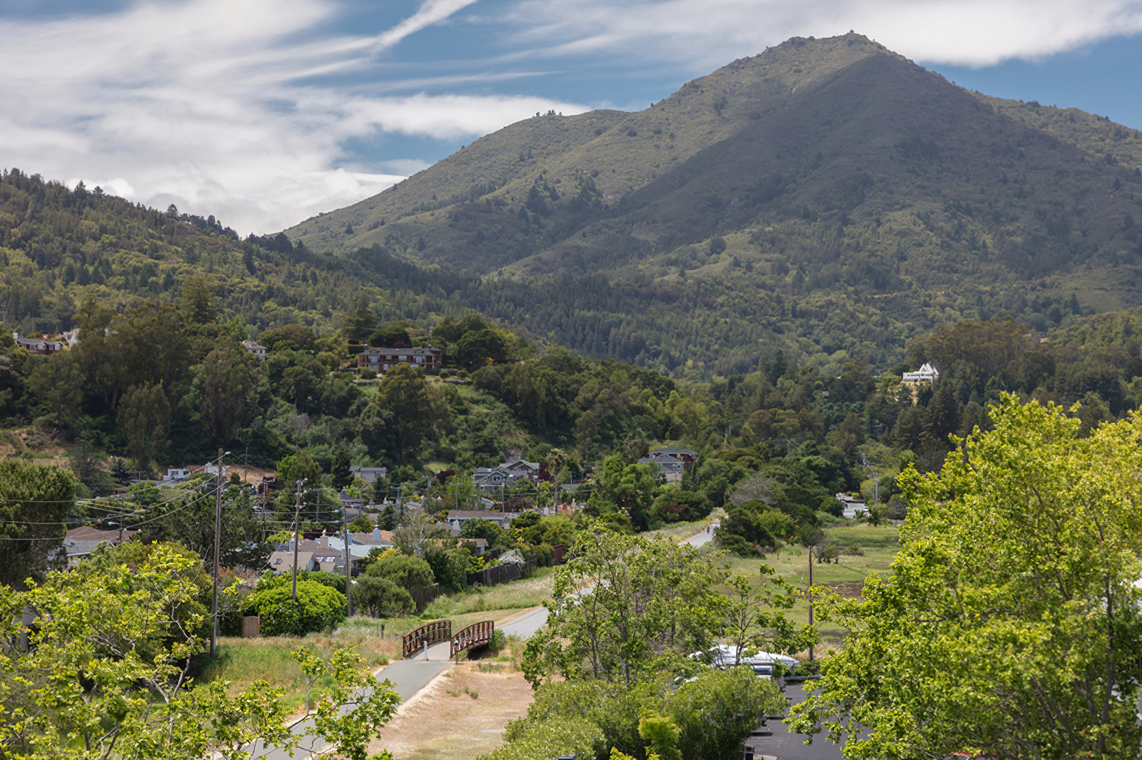 valley view from roof